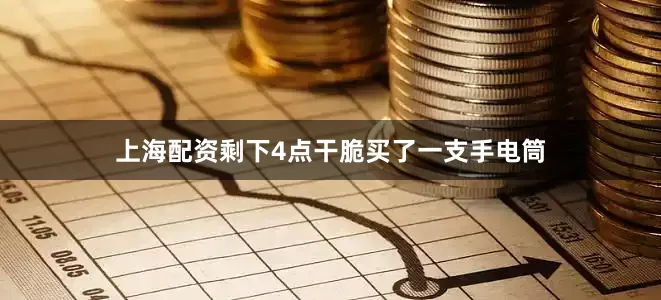 上海配资剩下4点干脆买了一支手电筒